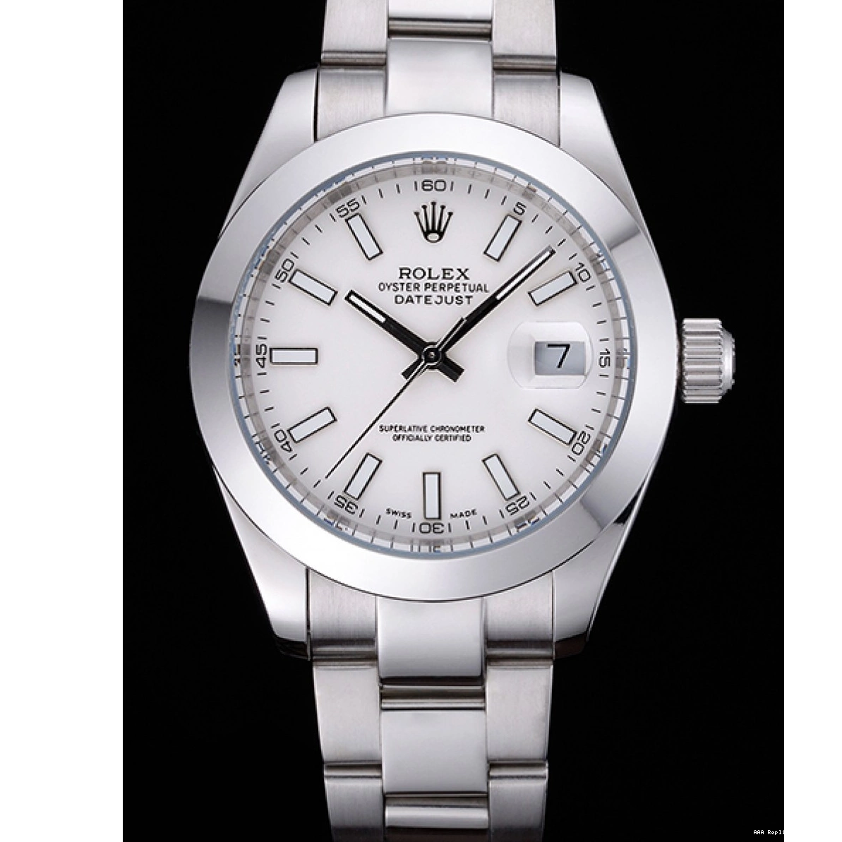 Aaa replica watch Steel Case Rolex Stainless Datejust Dial White 622266 0213