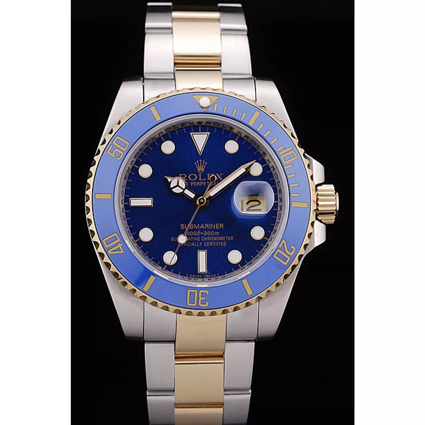 Aaa replica watch Rolex Submariner Blue Bezel Blue Dial 98230 0201