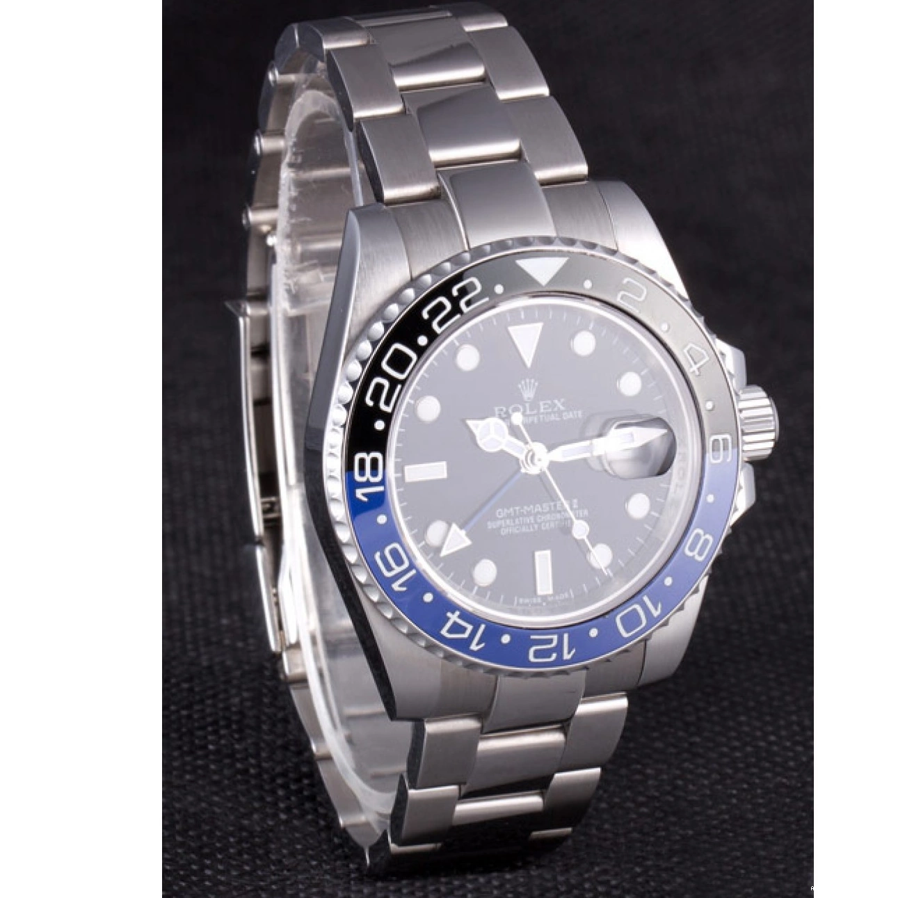 Aaa replica watch rl431 Rolex BLUE 621393 BLACK BEZEL 2013 MASTER GMT II 0227