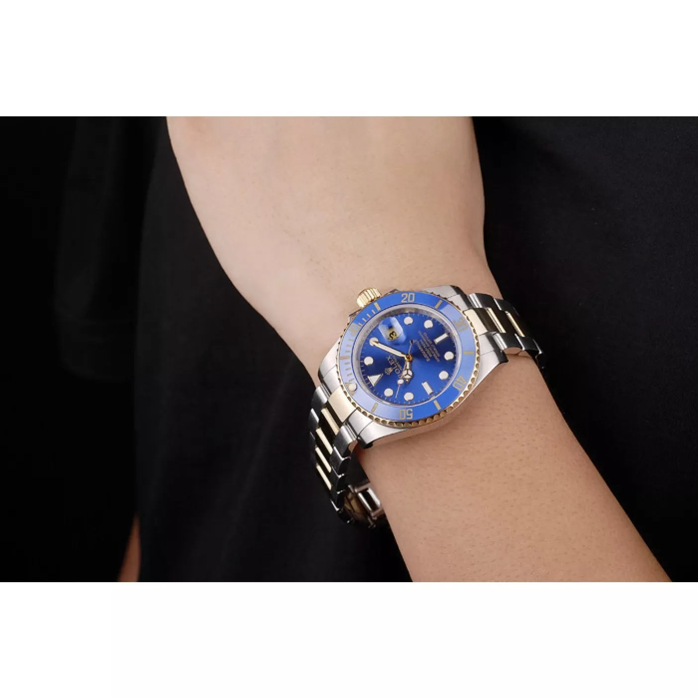 Aaa replica watch Rolex Submariner Blue Bezel Blue Dial 98230 0201