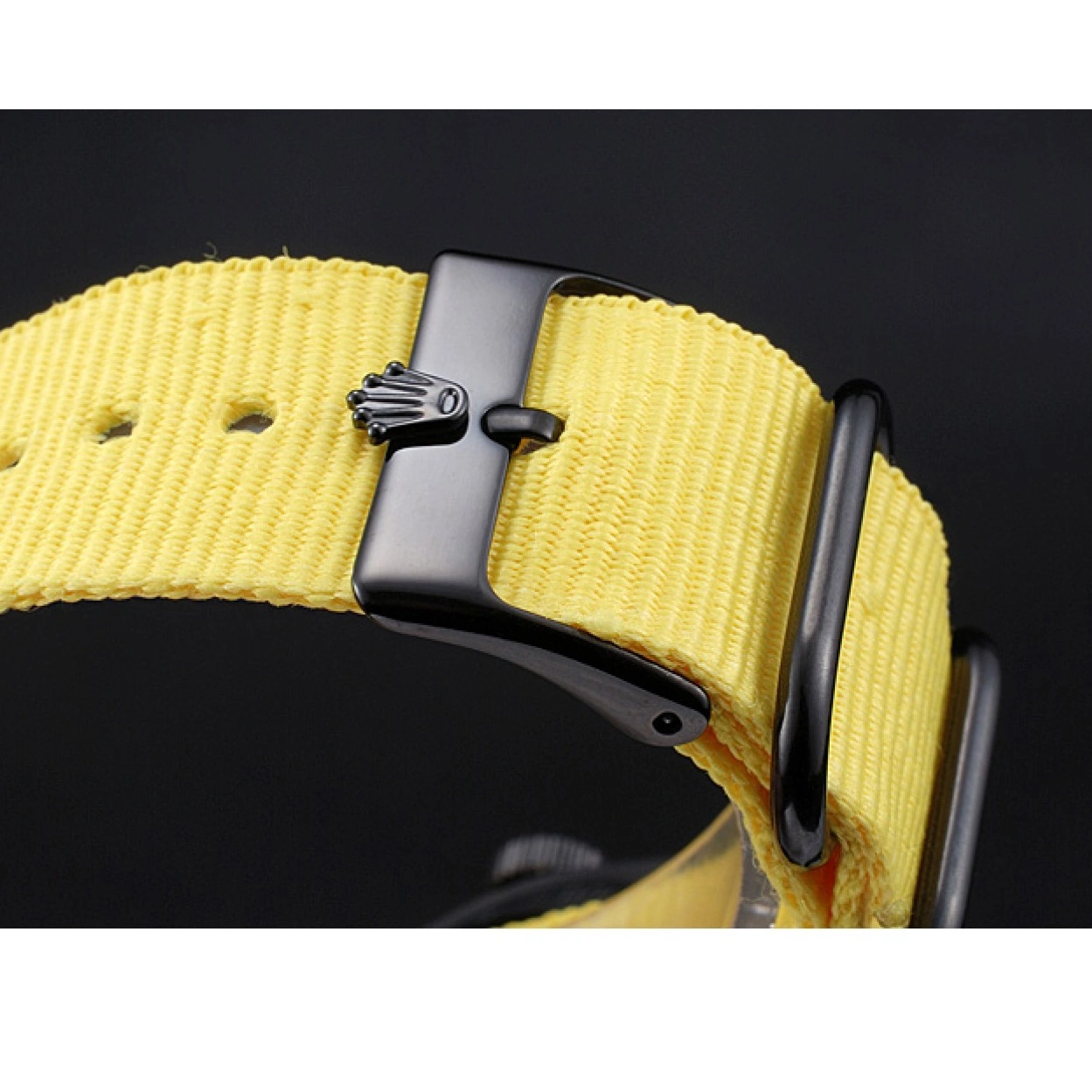 Aaa replica watch Strap Rolex Bamford 621999 Nylon Milgauss Yellow 0226