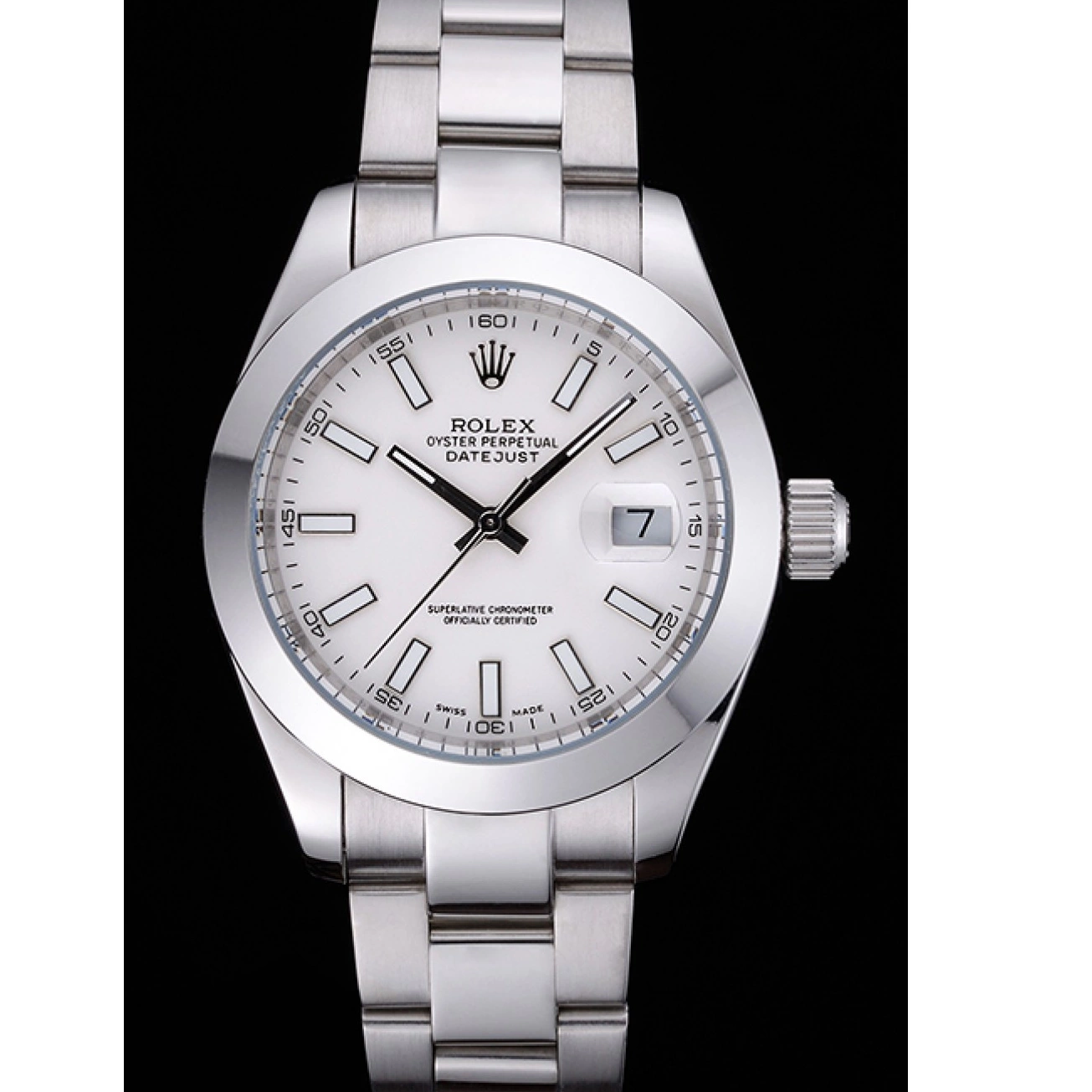 Aaa replica watch Steel Stainless White Case Dial Datejust Rolex 622266 0211