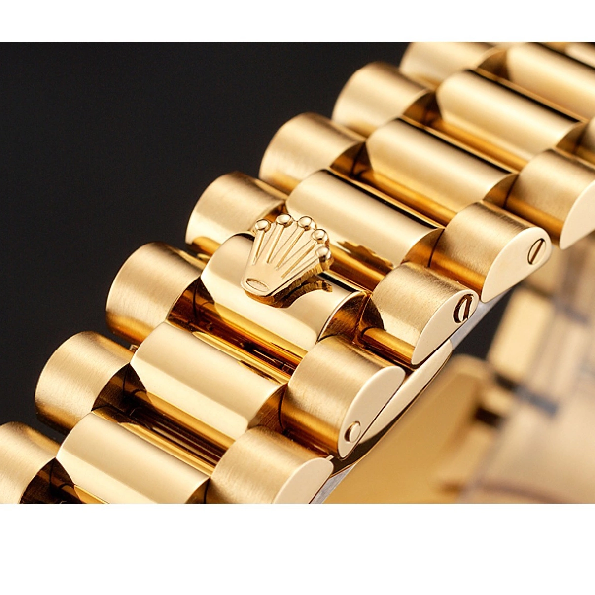 Aaa replica watch Swiss Dial Datejust Champagne Diamond Bezel Bracelet 1454097 Gold Rolex 0218