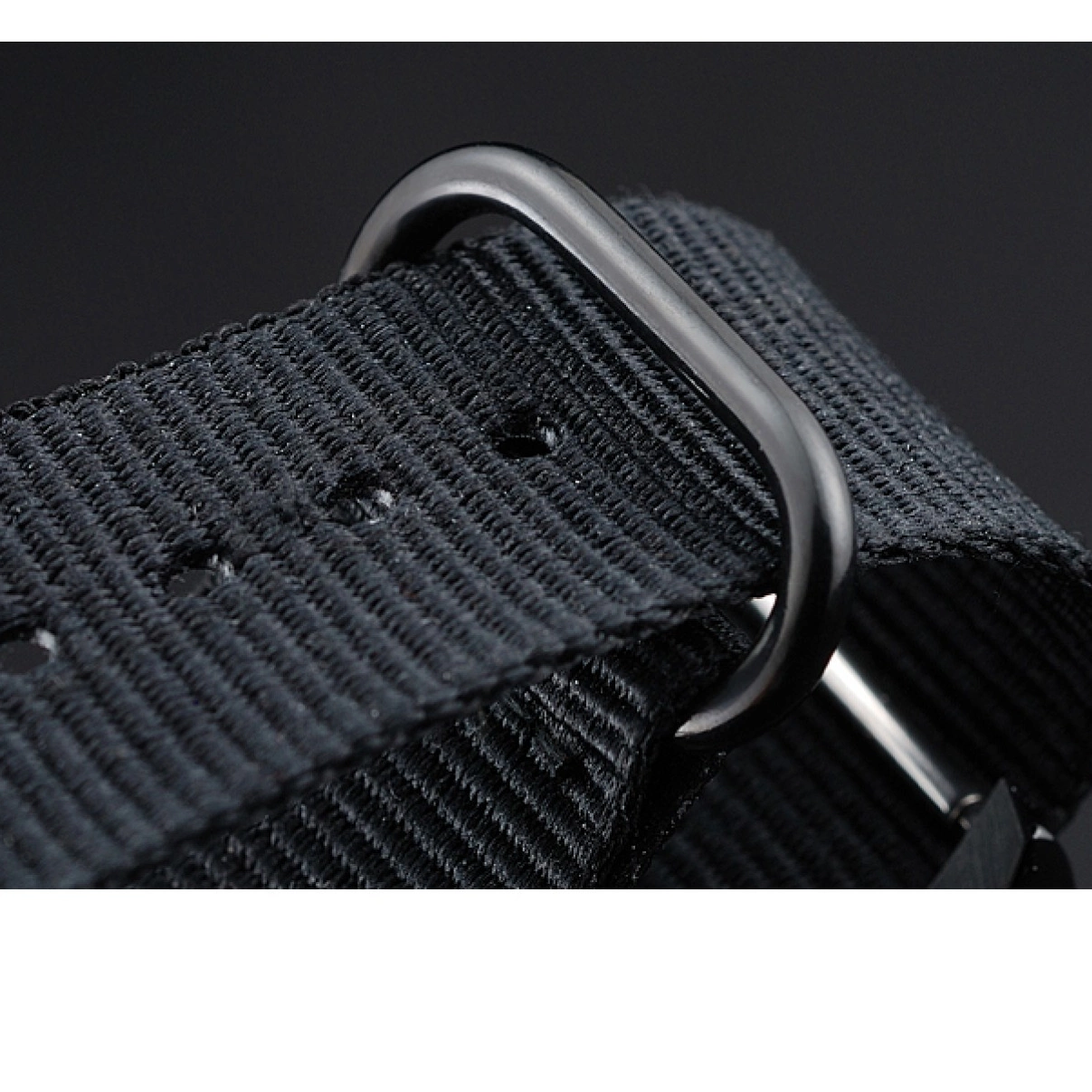 Aaa replica watch Strap 622000 Nylon Black Rolex Milgauss Bamford 0214