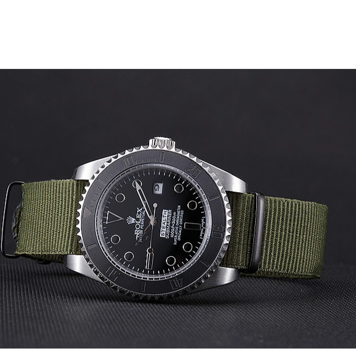 Aaa replica watch Rolex Olive 621990 Submariner Stealth 0214