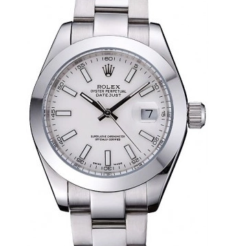 Aaa replica watch Steel Case Rolex Stainless Datejust Dial White 622266 0213