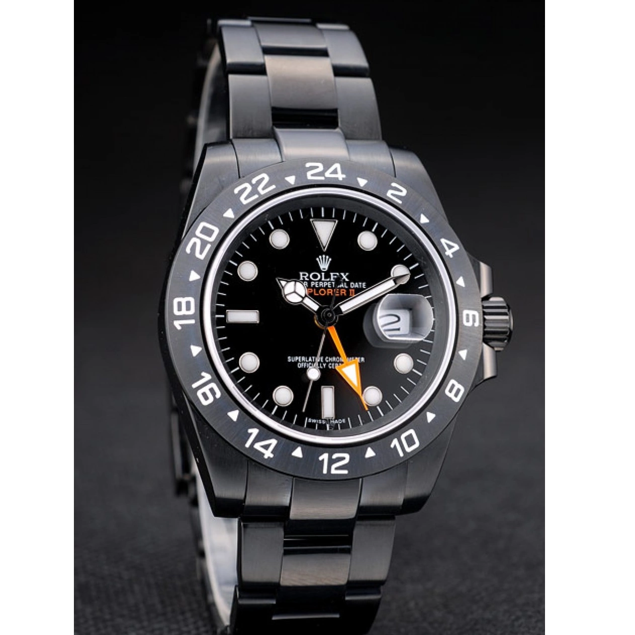 Aaa replica watch Dial Bezel Black Explorer 2385 Black Watch Rolex Ceramic 0211