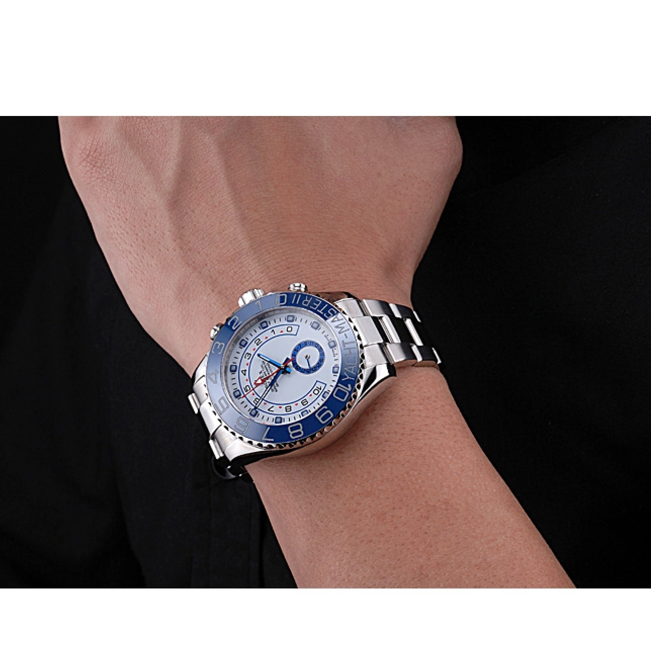 Aaa replica watch Blue Rolex White Master 622269 Steel II Stainless Bracelet Dial Yacht Bezel 0221