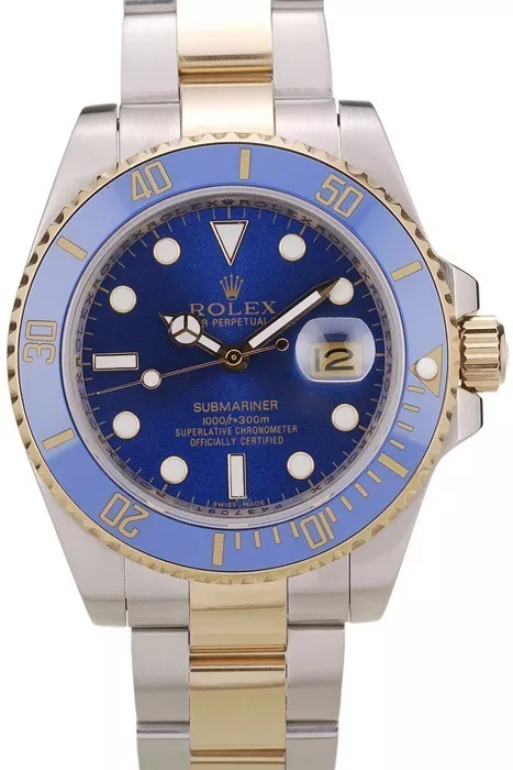 Aaa replica watch Rolex Submariner Blue Bezel Blue Dial 98230 0201