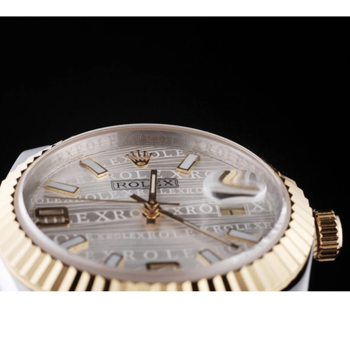 Aaa replica watch Stainless Steel 98084 Rolex Plated DateJust Gold 18k Dial Tone Silver Two 0214