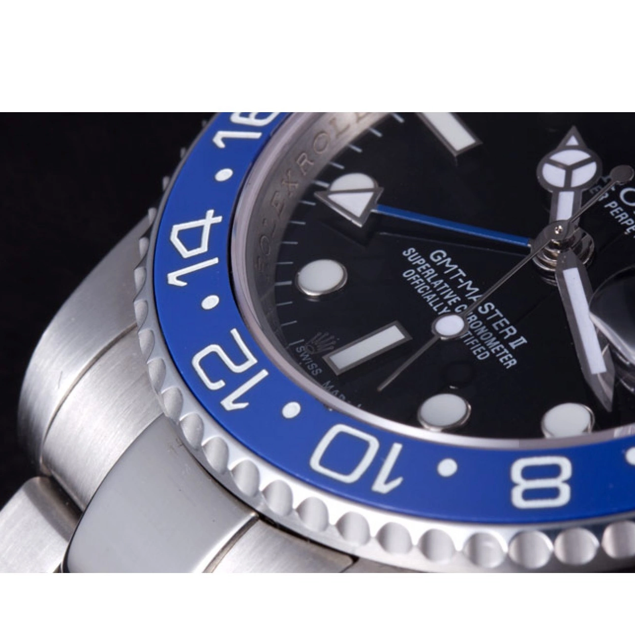 Aaa replica watch rl431 Rolex BLUE 621393 BLACK BEZEL 2013 MASTER GMT II 0227