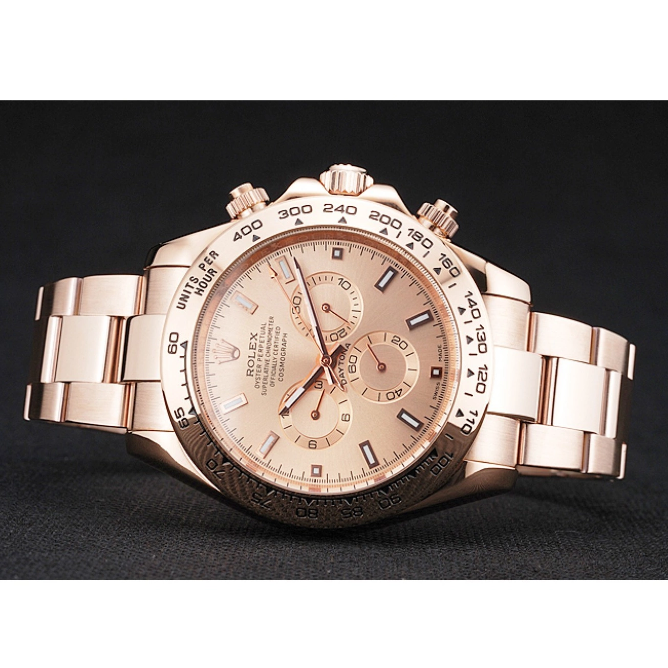 Aaa replica watch Bracelet 1454247 Dial Gold Cosmograph Pink Daytona And Rolex Case Rose 0223