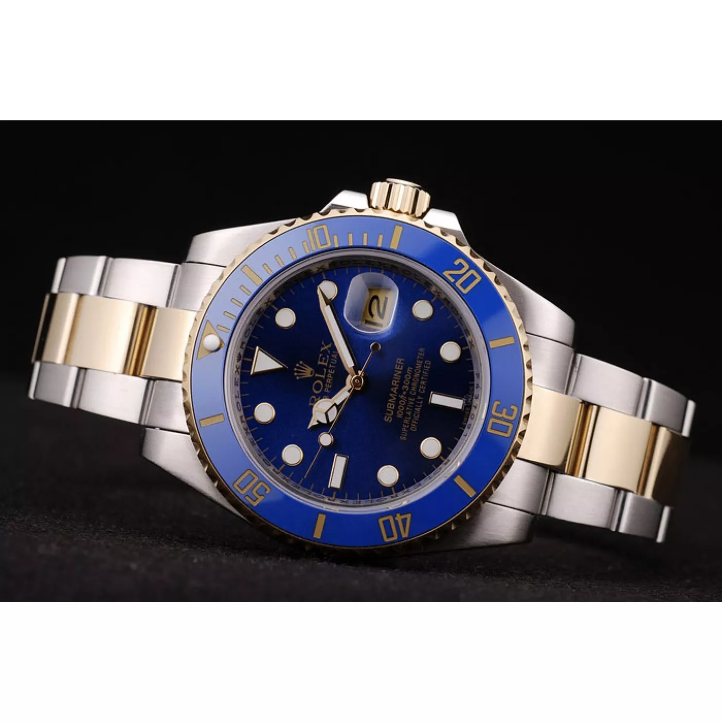 Aaa replica watch Rolex Submariner Blue Bezel Blue Dial 98230 0201