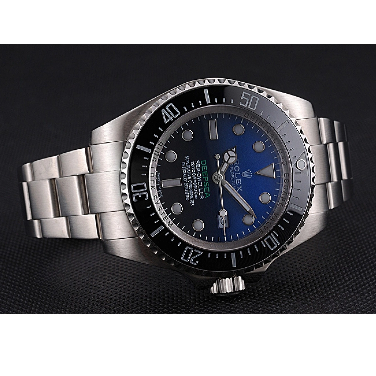 Aaa replica watch 622847 And Case Cameron Swiss Dweller Stainless Dial Deepsea Black Steel Bracelet James 0216