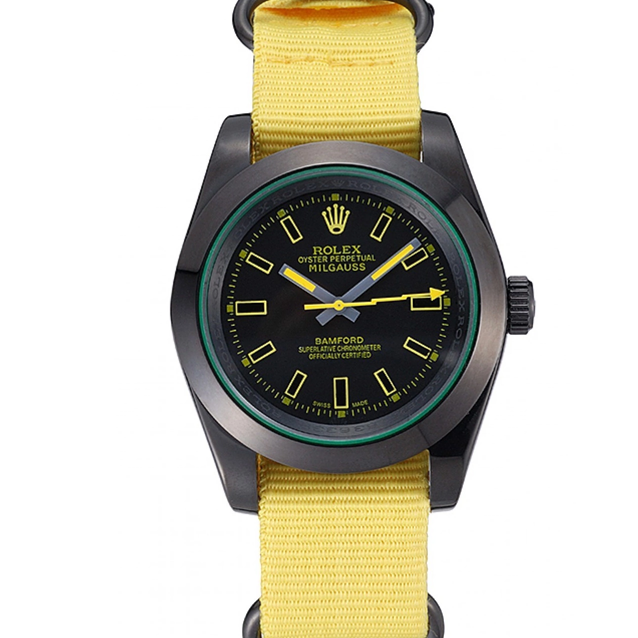 Strap Rolex Bamford 621999 Nylon Milgauss Yellow 0226