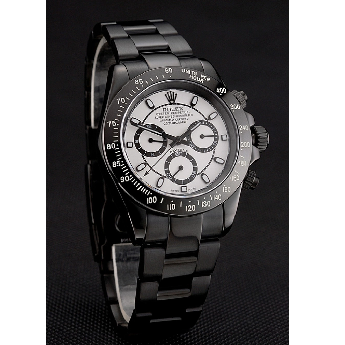 Aaa replica watch Dial Black Staineless White Steel 1454021 Midnight Bracelet Rolex Daytona 0222