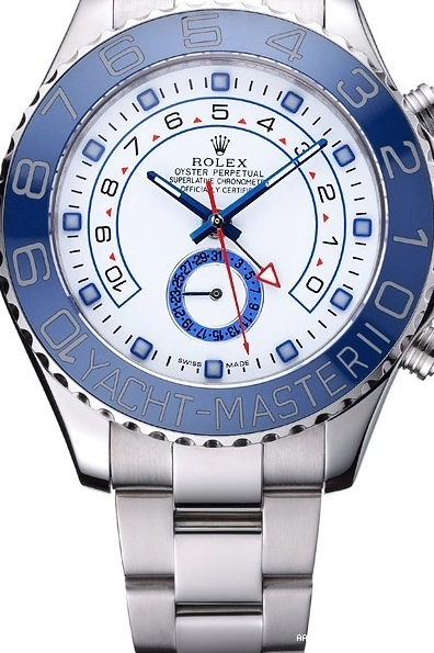 Aaa replica watch Blue Rolex White Master 622269 Steel II Stainless Bracelet Dial Yacht Bezel 0221