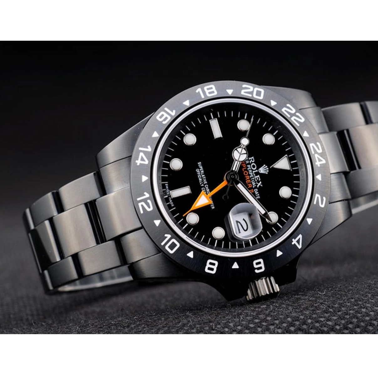 Aaa replica watch Dial Bezel Black Explorer 2385 Black Watch Rolex Ceramic 0211