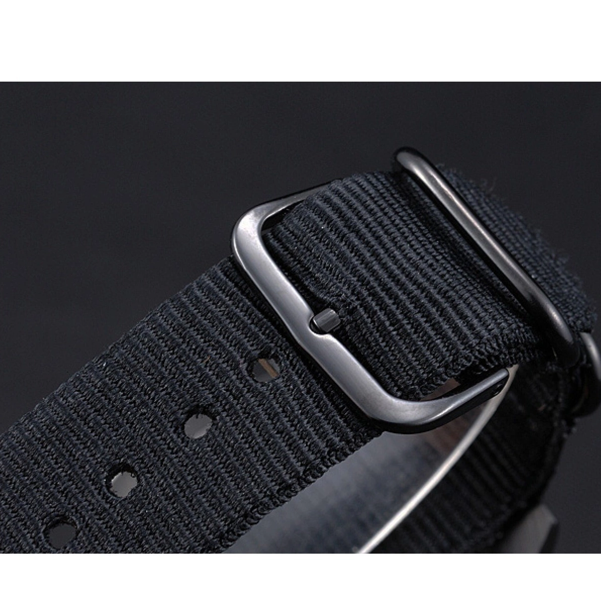 Aaa replica watch Strap Black Nylon 622006 Rolex Submariner 0216