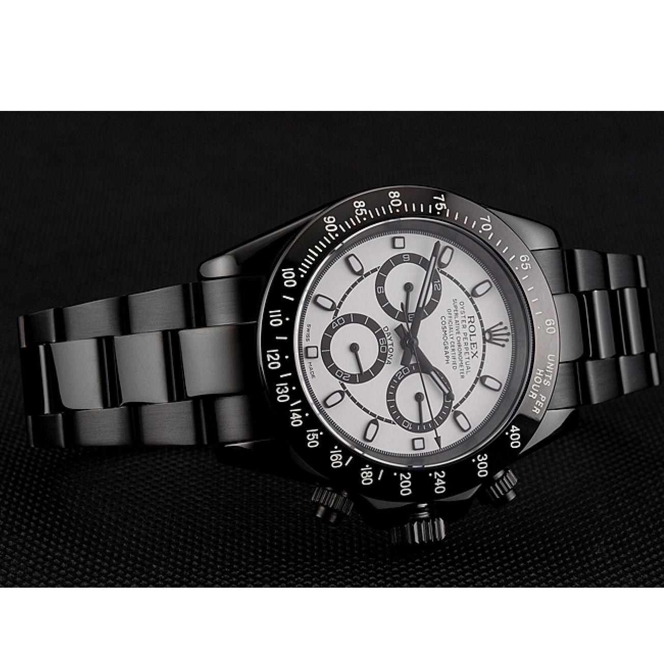 Aaa replica watch Dial Black Staineless White Steel 1454021 Midnight Bracelet Rolex Daytona 0222