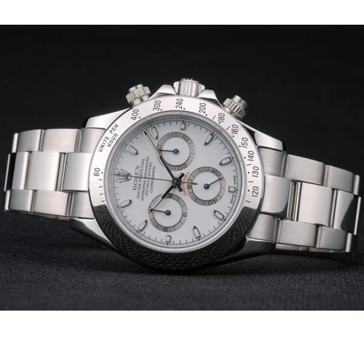 Aaa replica watch Swiss Steel Bracelet 80297 Daytona Stainless Dial Rolex White 0210