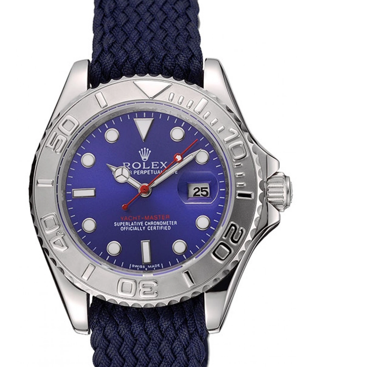 Blue Yacht Bracelet Rolex 1453868 Dial Master Fabric Blue 0226