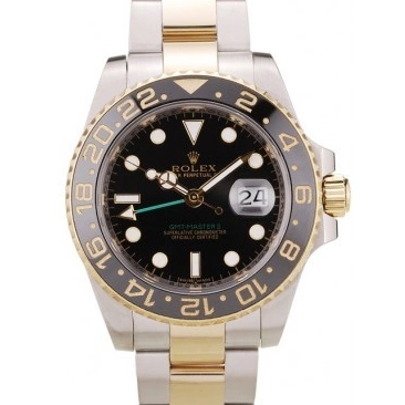 Aaa replica watch Dial Ceramic Black Master Black Bezel Rolex II 98229 GMT 0214